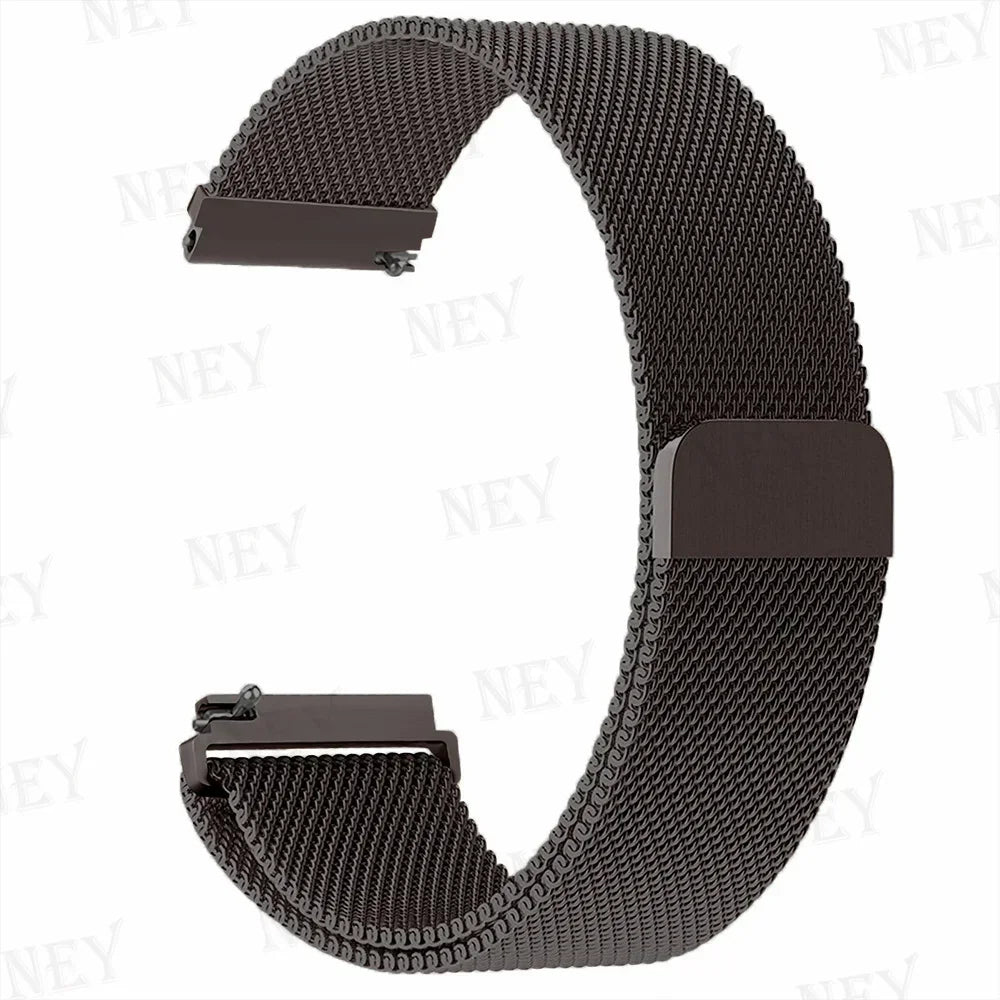 COROS Stainless Steel Milanese Mesh Watch Band - Coffee Black
