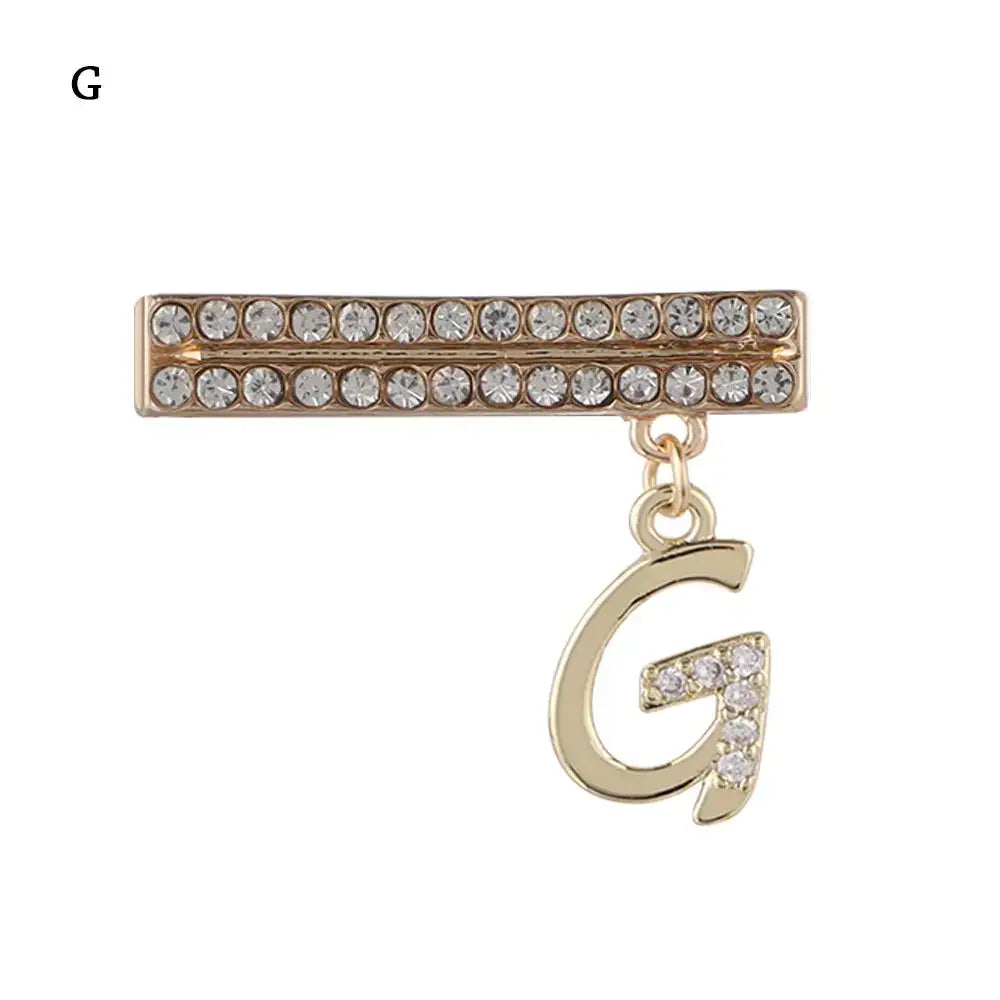 Decorative gold letter charm 'G' with crystals, perfect for enhancing Apple Watch bands.