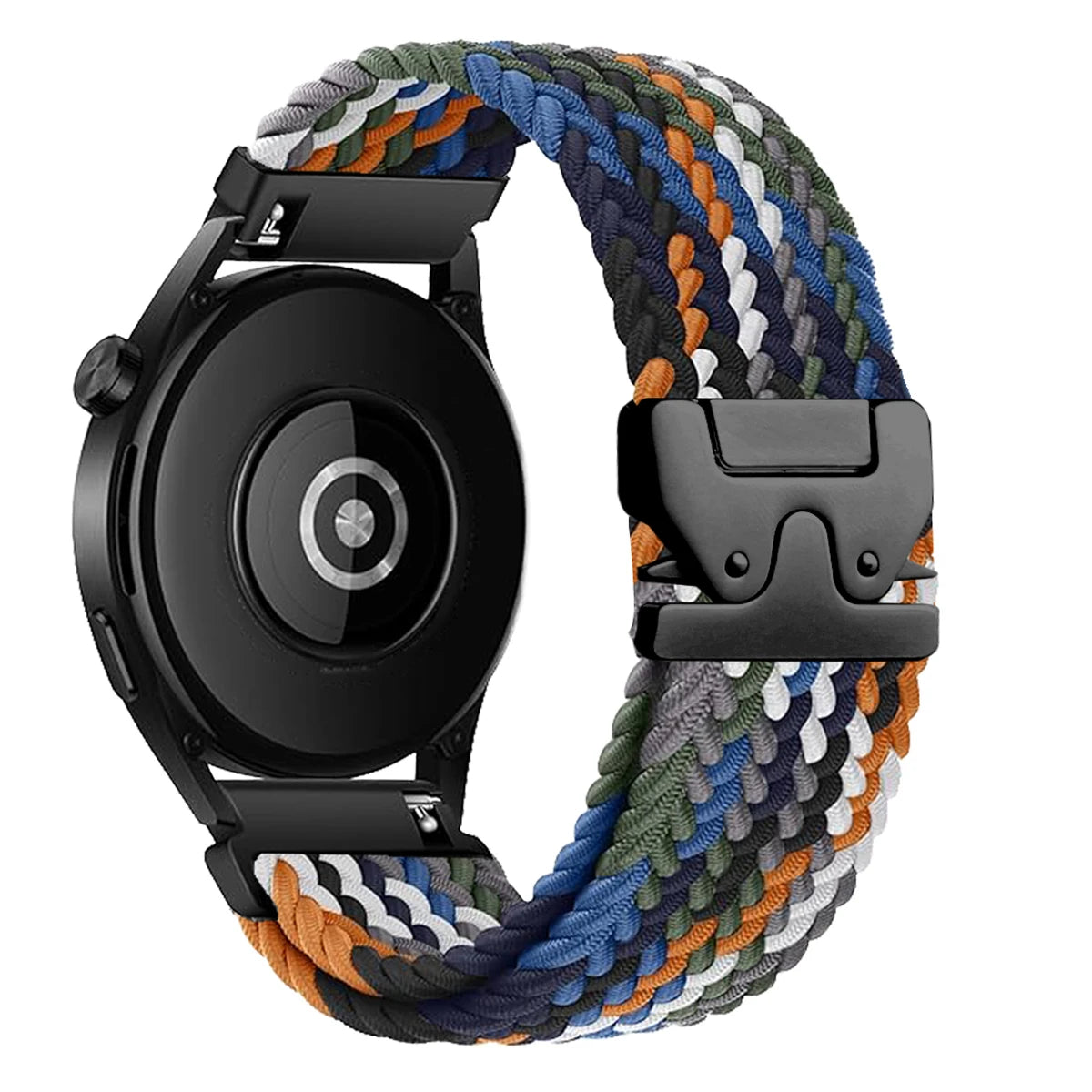COROS Braided Nylon Watch Band with Parachute Clasp - Earth-Tone Multicolor