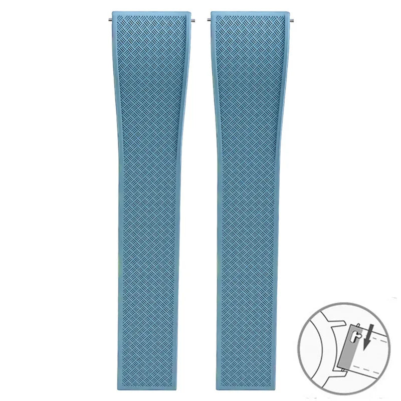 Garmin FKM Rubber Band — strap in light blue