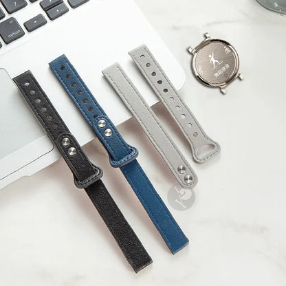 Garmin Lily 2 Slim Leather Band in several colors with a watch