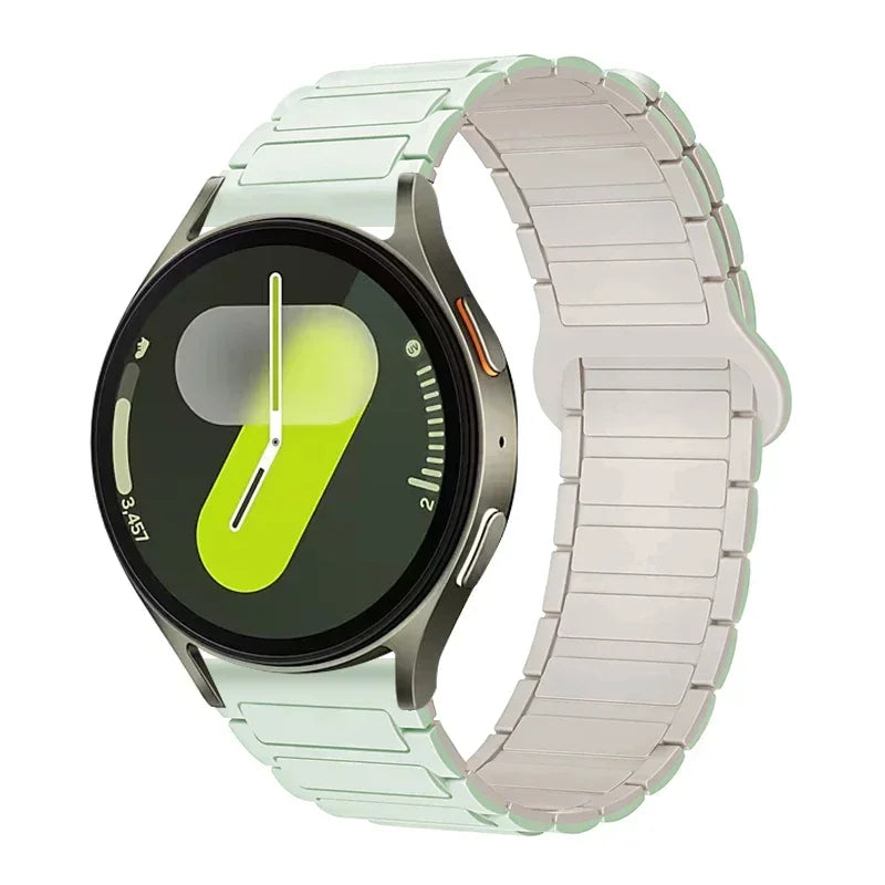 OnePlus Smartwatch Sport Magnetic Silicone Watch Band Strap on a smartwatch with a modern design and unique display.