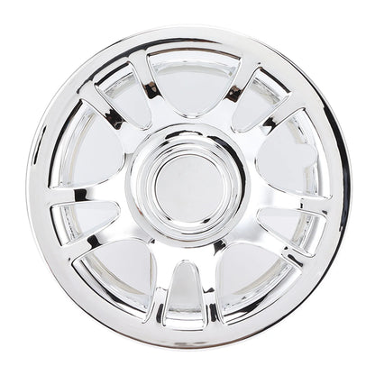 Chrome Golf Cart Hub Caps, 8 in, Set of 4