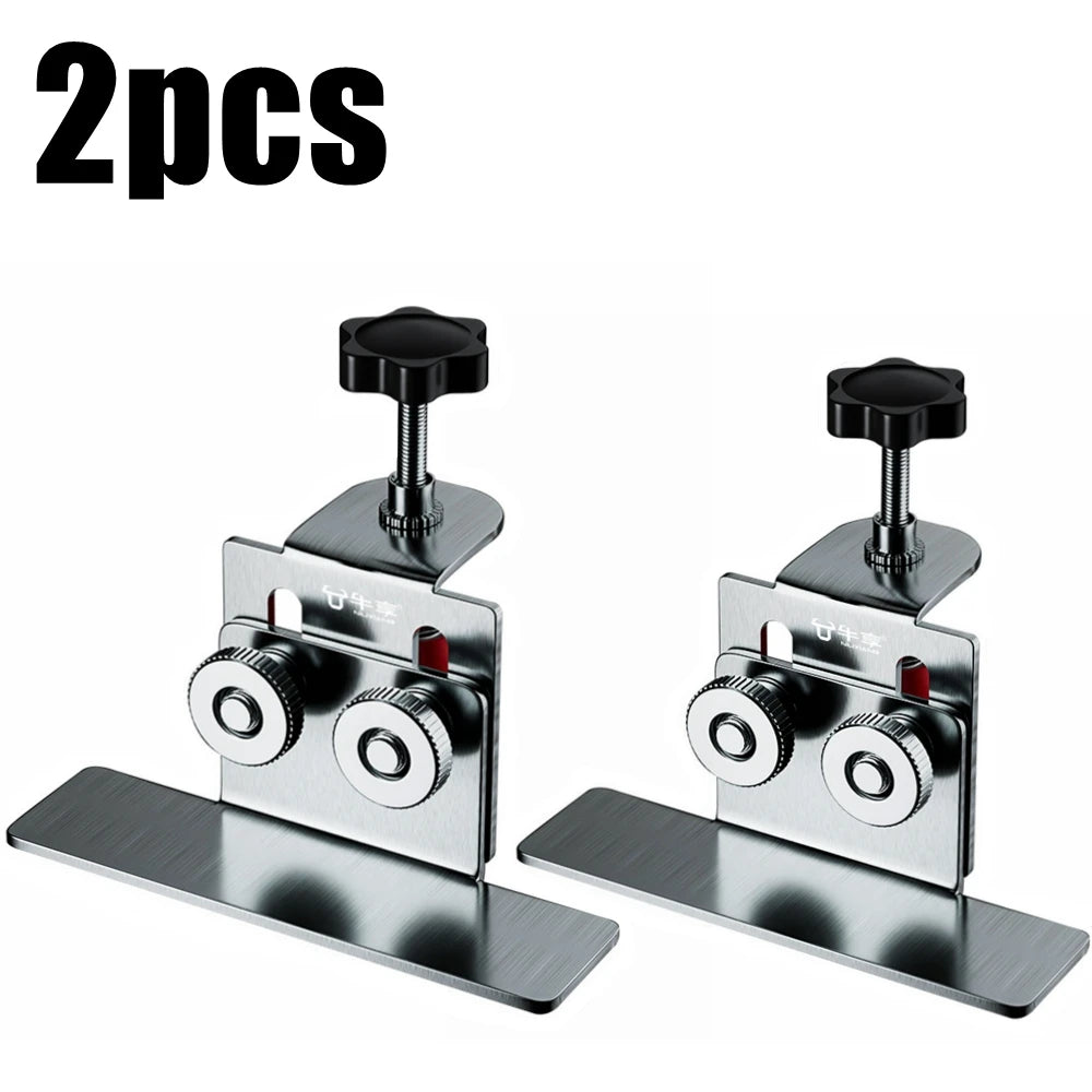 2 cabinet door mounting jigs