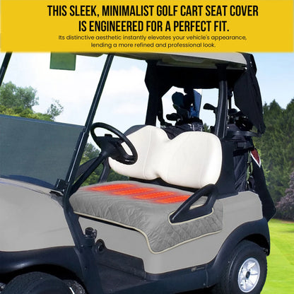 Heated Golf Cart Seat Cover, USB Powered, 3 Heat Settings