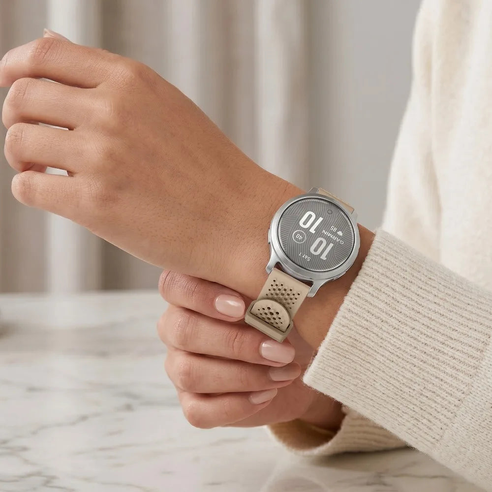 Garmin Lily 2 Perforated Silicone Band worn on a wrist