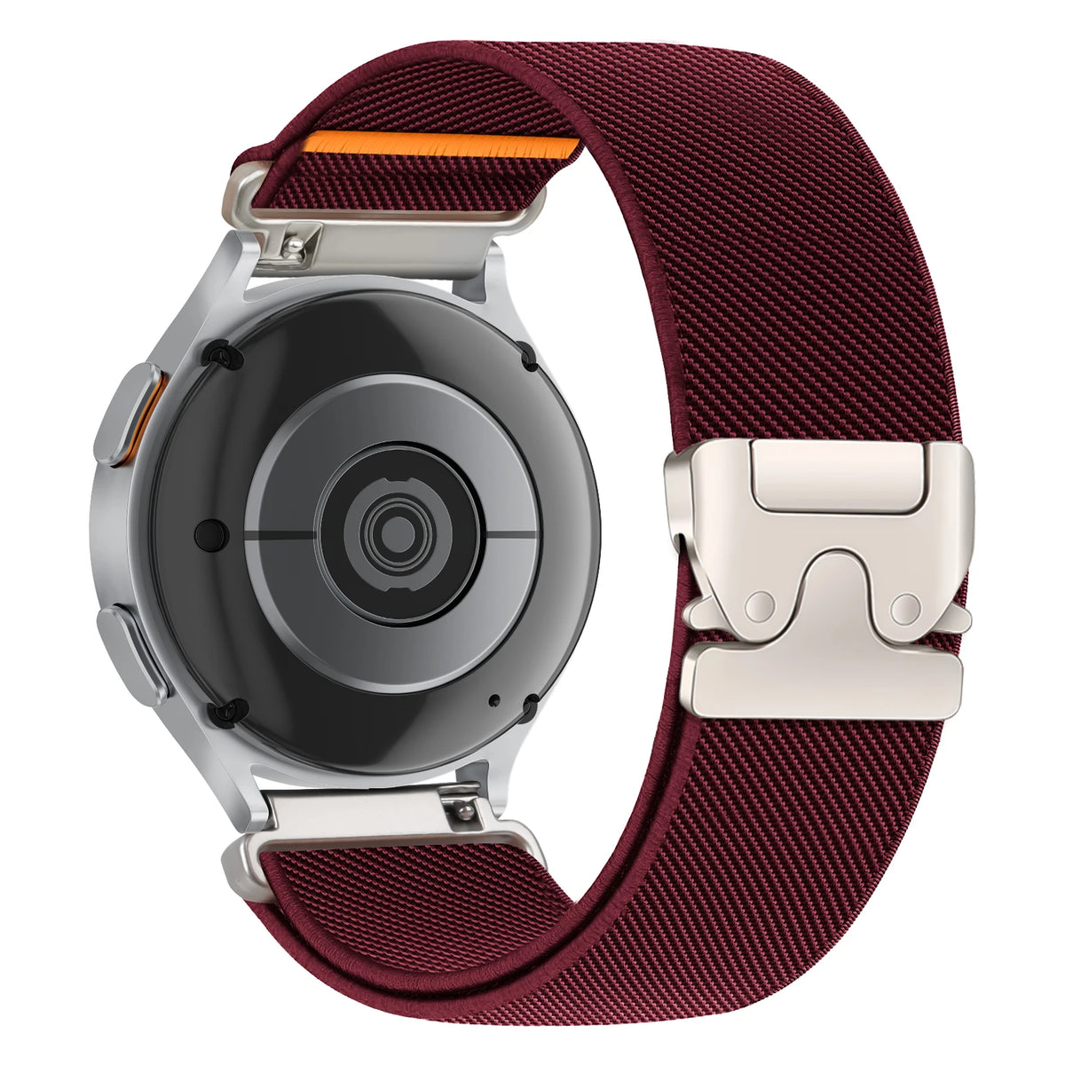 COROS Parachute-Style Nylon Band with Metal Clasp – Wine Red
