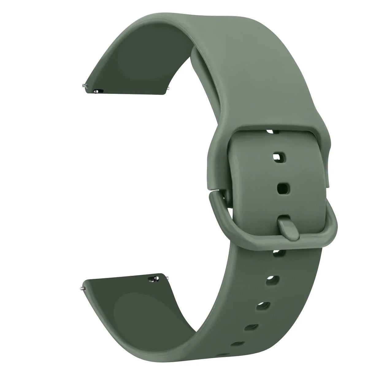 Polar Silicone Watch Band with Matching Buckle — Avocado Green