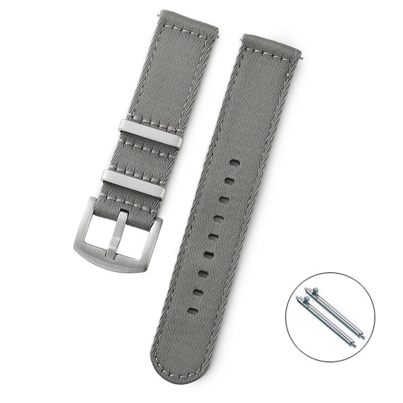 COROS Nylon Band with Rectangular Metal Keepers – Gray
