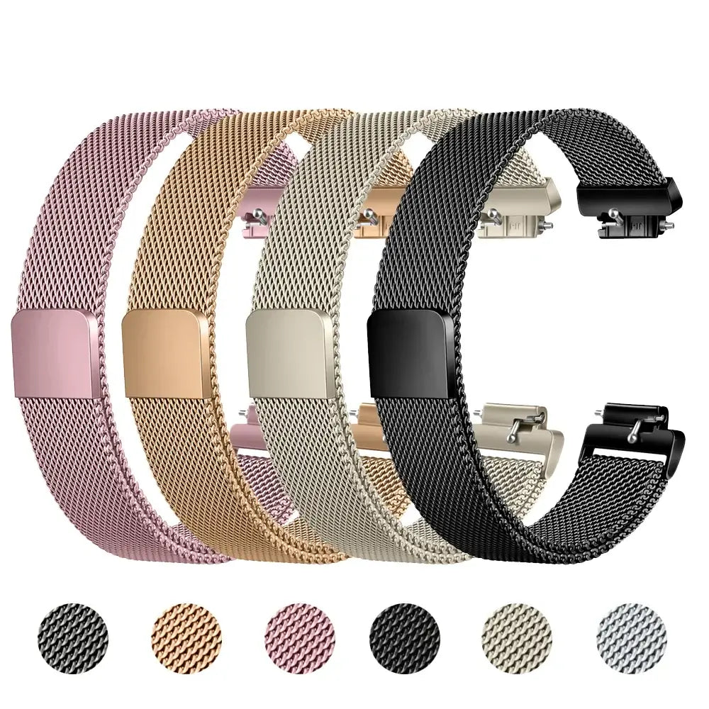 Fitbit Inspire 1/2/HR Magnetic Steel Mesh Band - Mesh finish options and swatches
