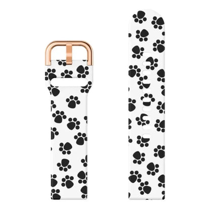 Garmin Printed Silicone Band in Paw Print