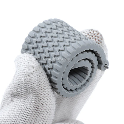Tread Pattern Silicone Band — rolled to show flexibility