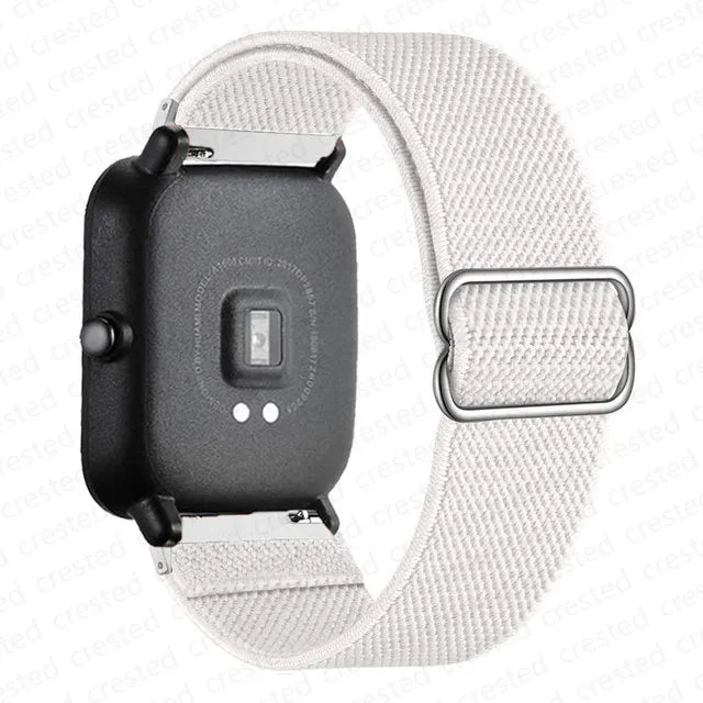 COROS Adjustable Elastic Fabric Watch Band - White