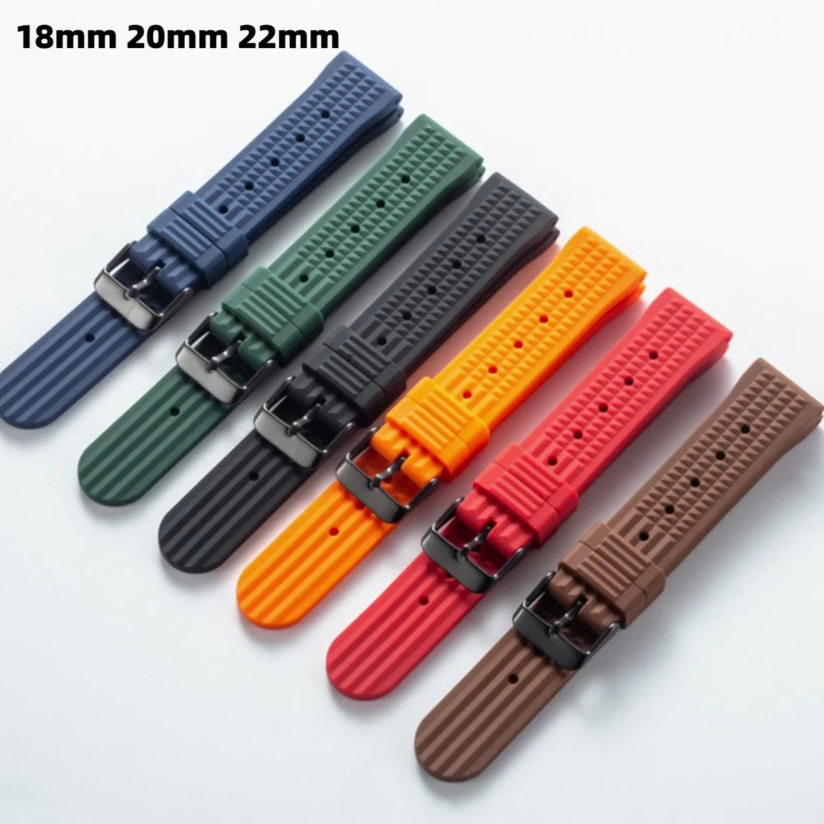 Garmin FKM Rubber Waffle Band in several colors