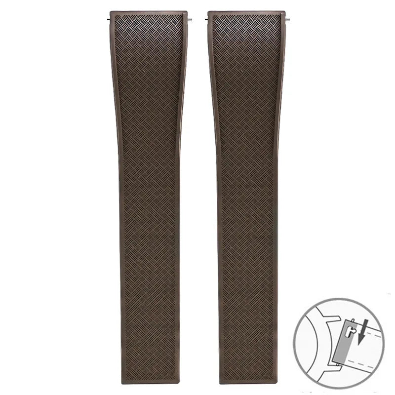 Garmin FKM Rubber Band — strap in brown