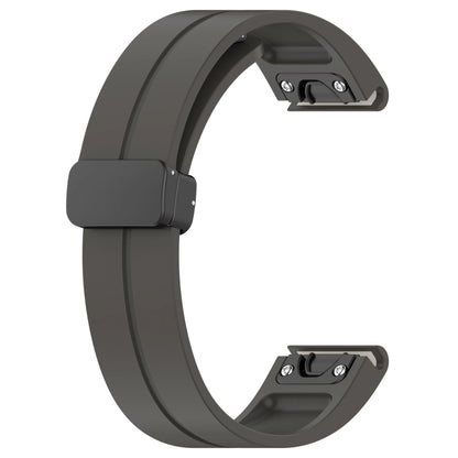 Garmin silicone strap for smartwatch, durable replacement band for active lifestyles, adjustable fit, QuickFit design.