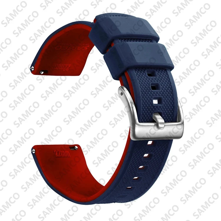OnePlus Watch Band Quick Release Silicone Strap Sweat Resistant Black, featuring a comfortable design and durable materials.