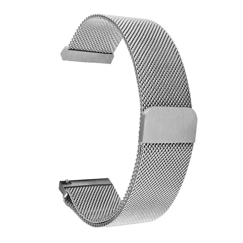 Samsung Galaxy Watch Magnetic Stainless Steel Mesh Band in Silver