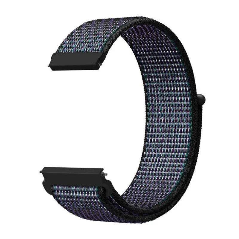 Polar Woven Nylon Hook-and-Loop Band – Purple / Black Mix