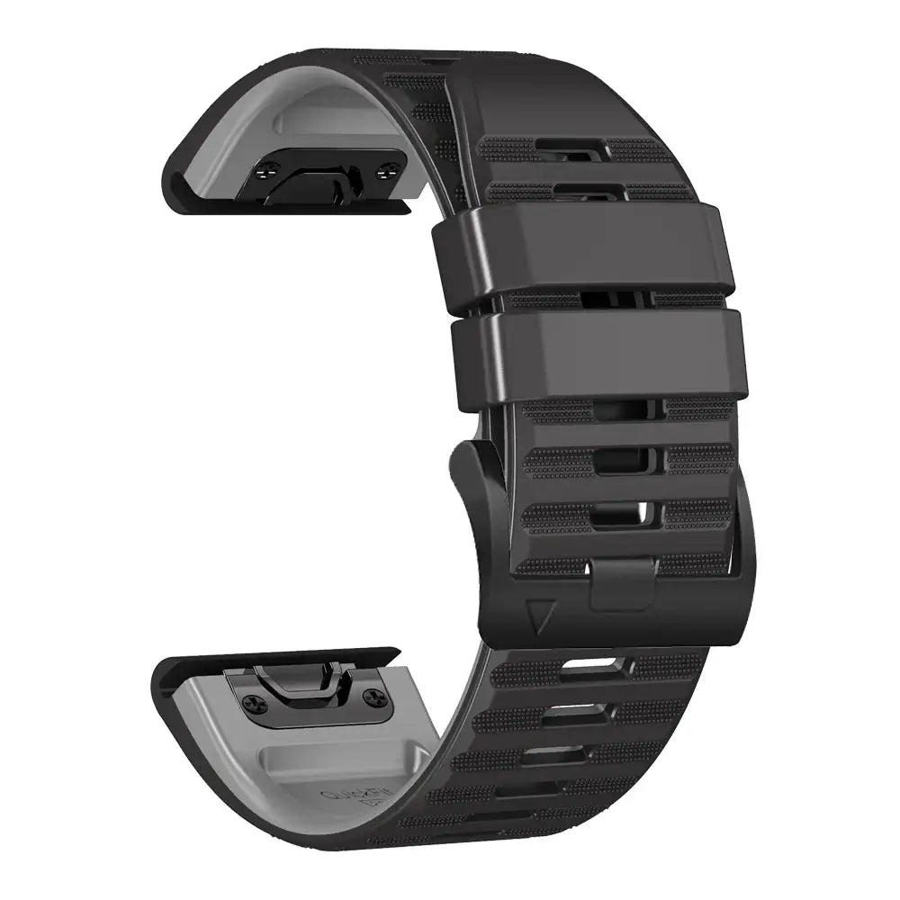 Garmin QuickFit Silicone Band - Camo and Two-Tone in Black / Gray