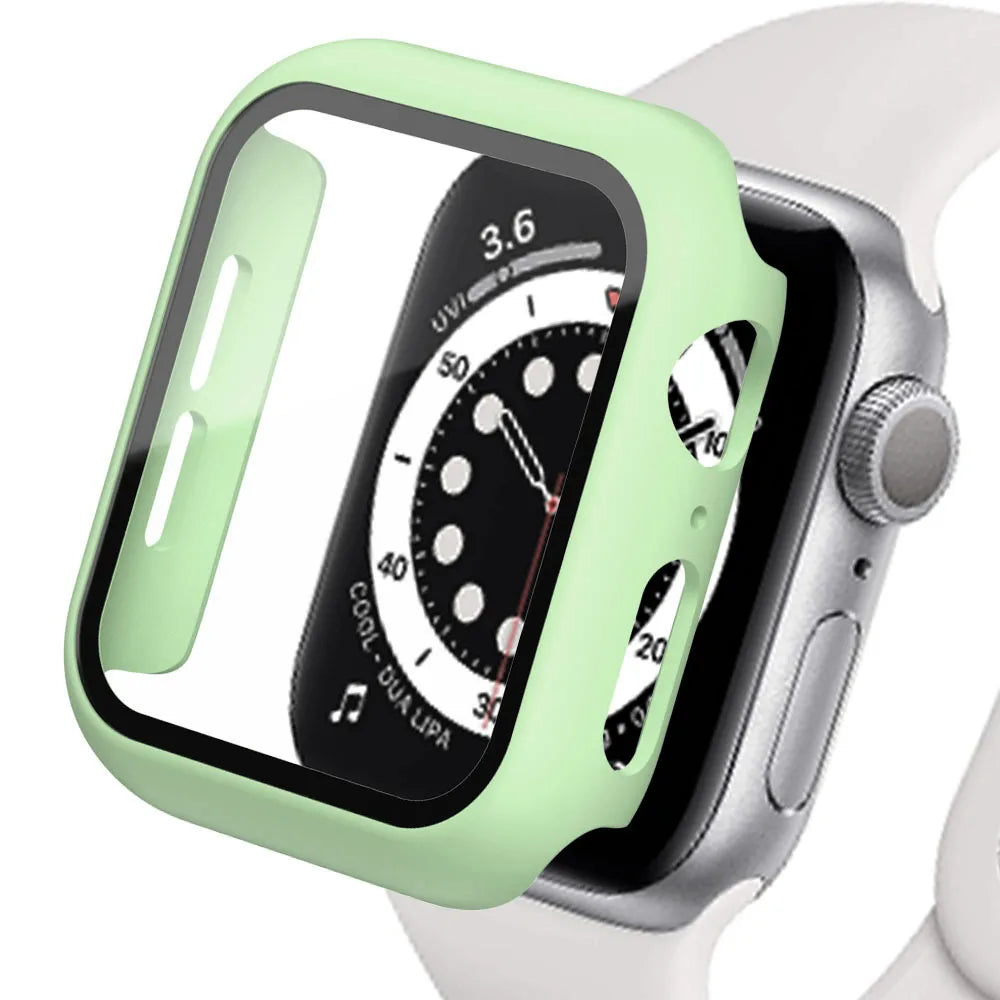 Quality protective case for Apple Watch in mint green, designed for style and durability, ensuring full-body protection.