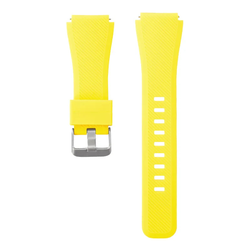 Motorola Moto Textured Silicone Band with Wide Keeper — Yellow