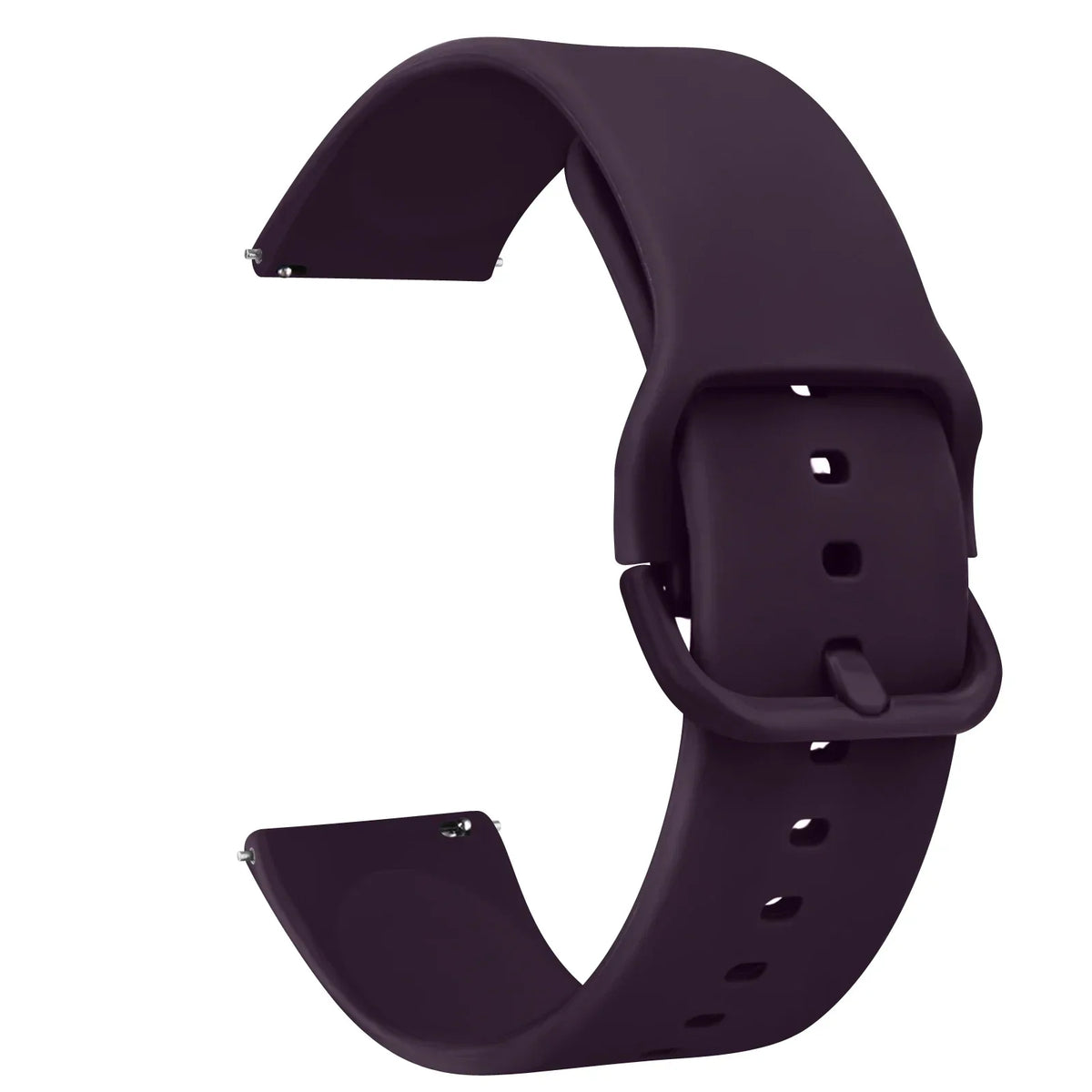 COROS Silicone Watch Band with Matching Buckle - Dark Purple