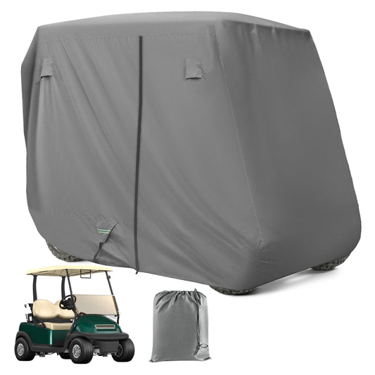 Heavy Duty Golf Cart Cover for 2+2 and 4 Passenger Carts, 600D