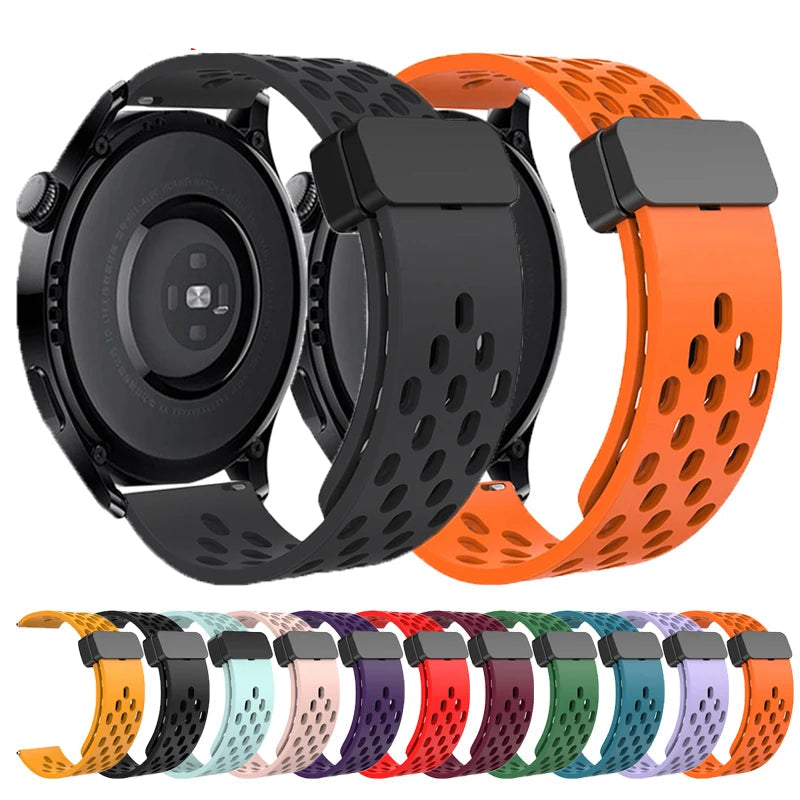 Motorola Moto Perforated Silicone Band with Magnetic Clasp — Perforated straps with color previews