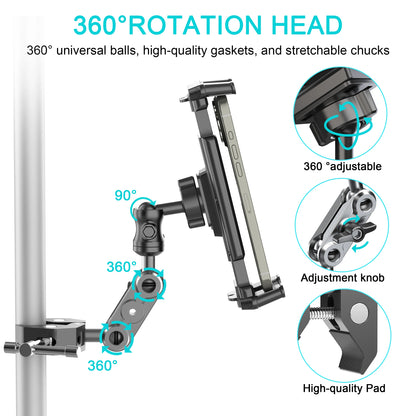 Heavy-Duty Clamp Phone and Tablet Mount for Golf Cart Bars and Roof Struts