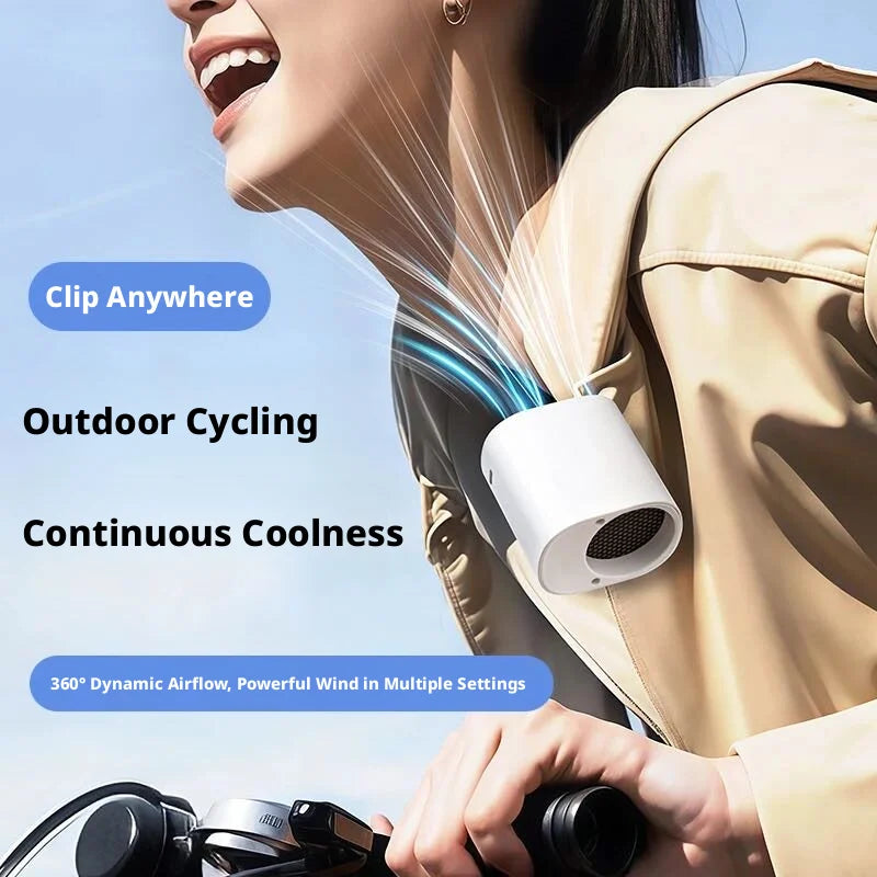Clip-On Golf Cart Fan, Rechargeable Mini Fan with 100 Speeds