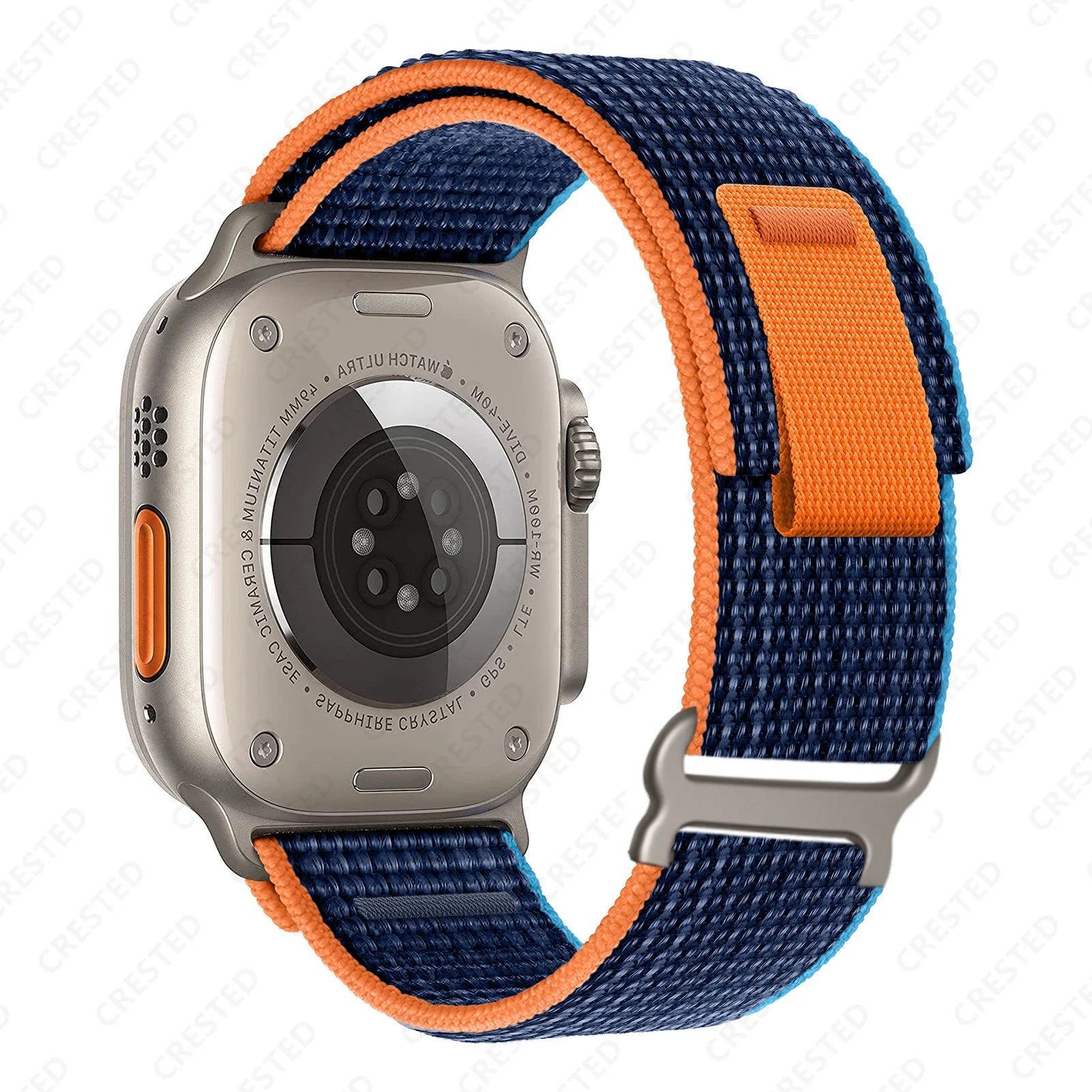 Apple Watch with Trail Loop nylon strap featuring breathable and durable design for all-day comfort.