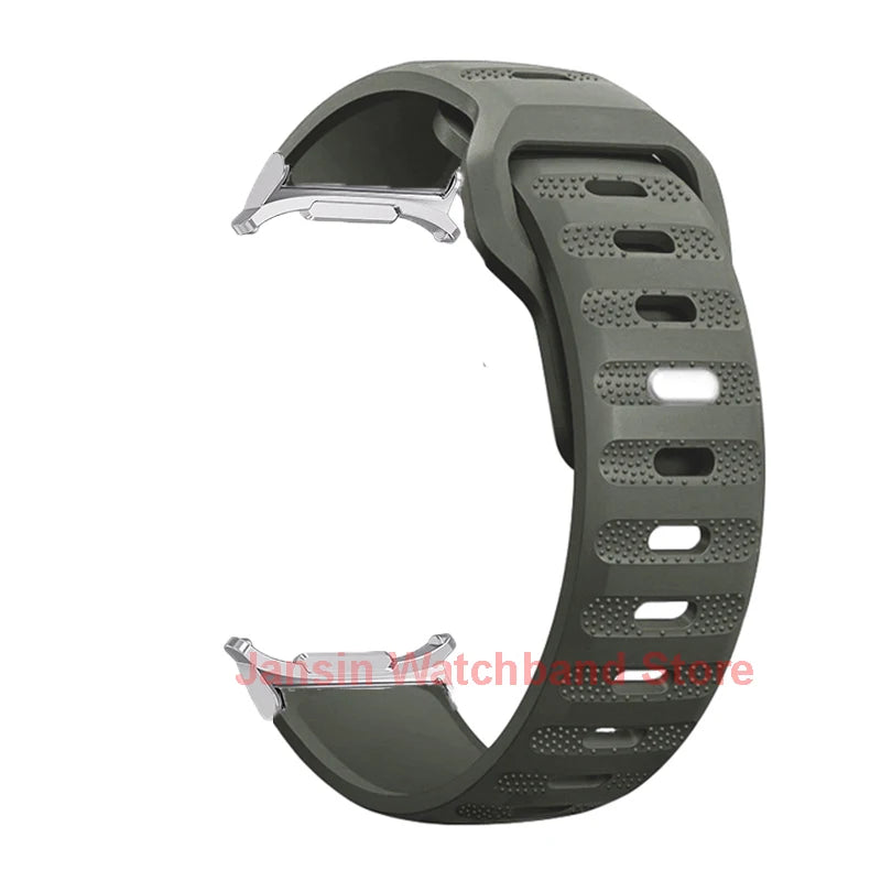 Samsung Galaxy Silicone Sport Watch Band - Ultra/Ultra2 Replacement in Army Green, perfect for active lifestyles with durable design.