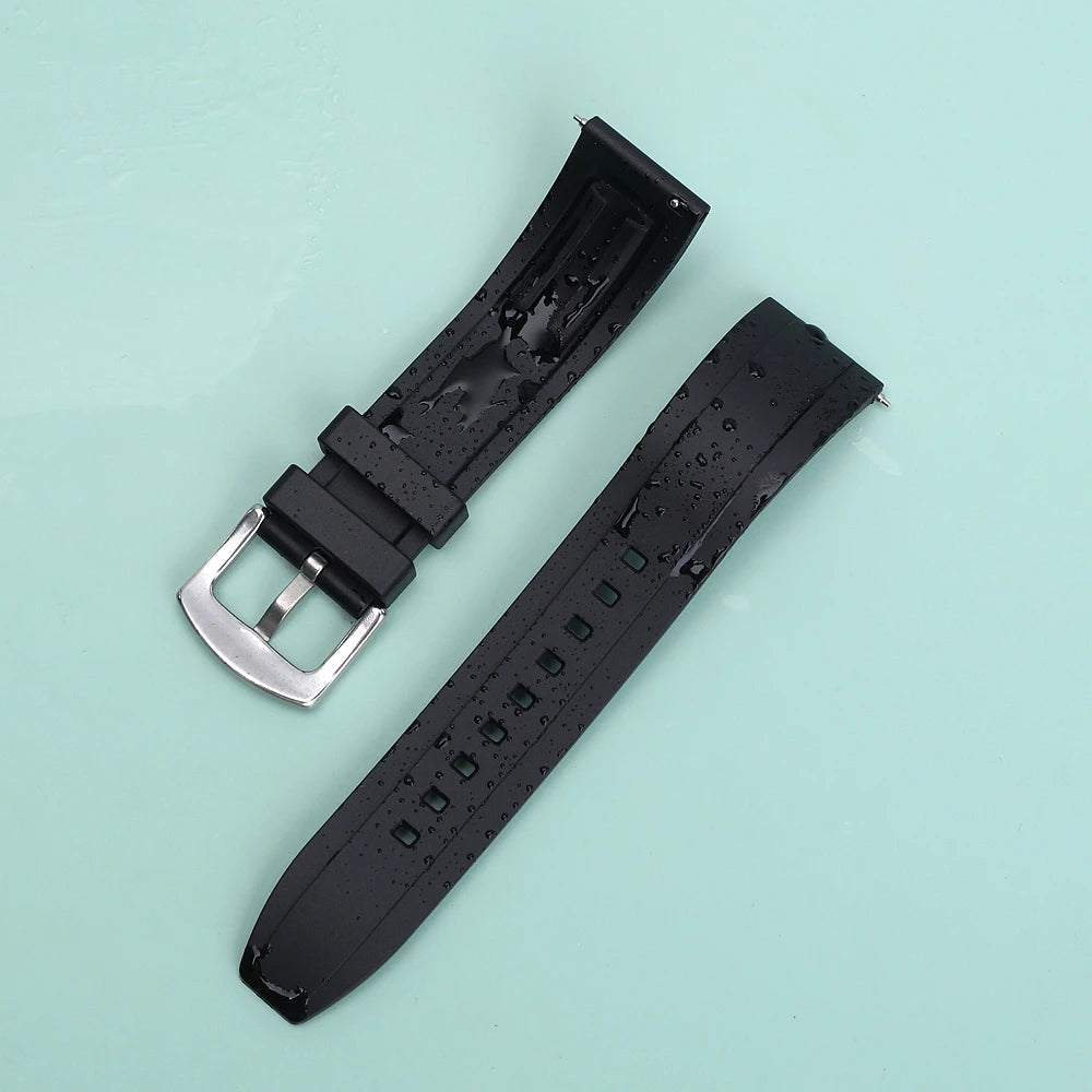 Garmin Grooved FKM Rubber Band in black