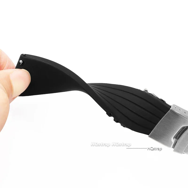 Silicone Folding Clasp Band for Polar – silicone flex detail