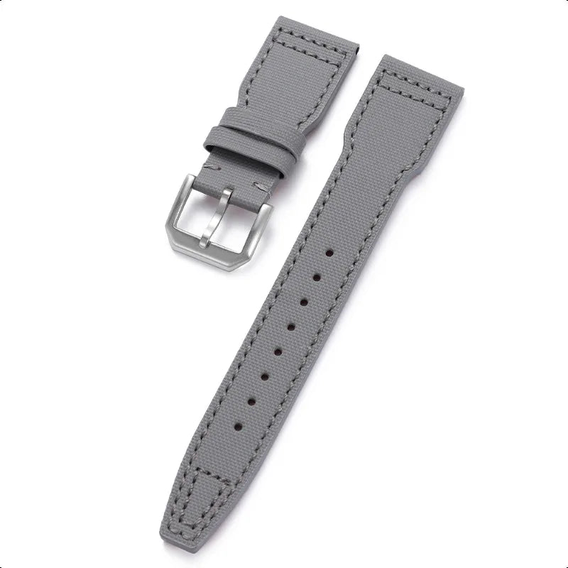COROS Nylon Canvas Band with Stitching Options – Gray / Tonal Stitching
