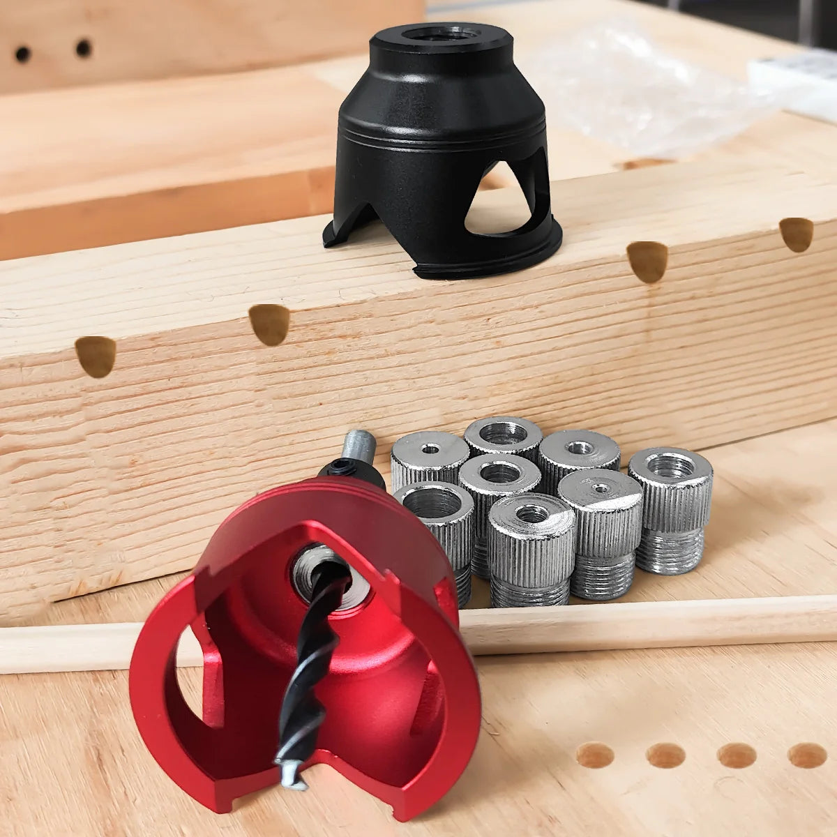 Handheld Vertical Drill Guide with Drill Bushings