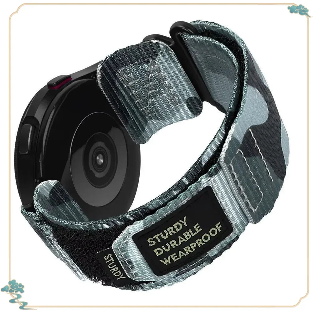 Polar Nylon Hook-and-Loop Band in Solid and Camo Colors — Gray Camo