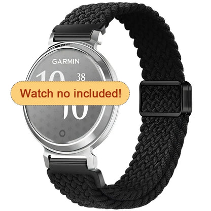 Garmin Lily 2 Braided Nylon Magnetic Band in Black