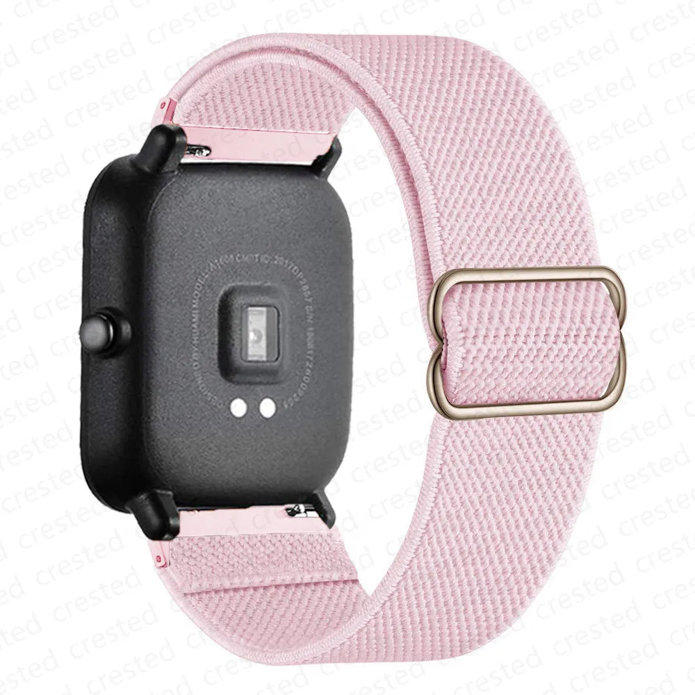 COROS Adjustable Elastic Fabric Watch Band - Light Pink