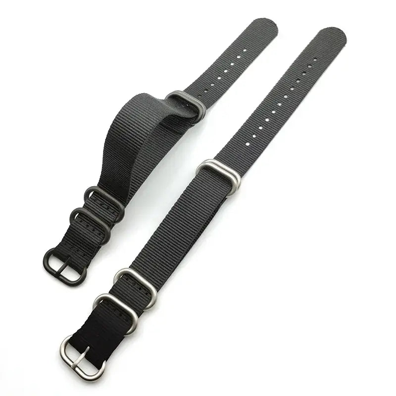 Samsung Galaxy Watch Nylon Pass-Through Strap in Black