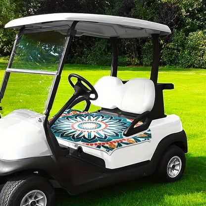 Golf Cart Seat Cover, Mandala Print, 52 x 32 in