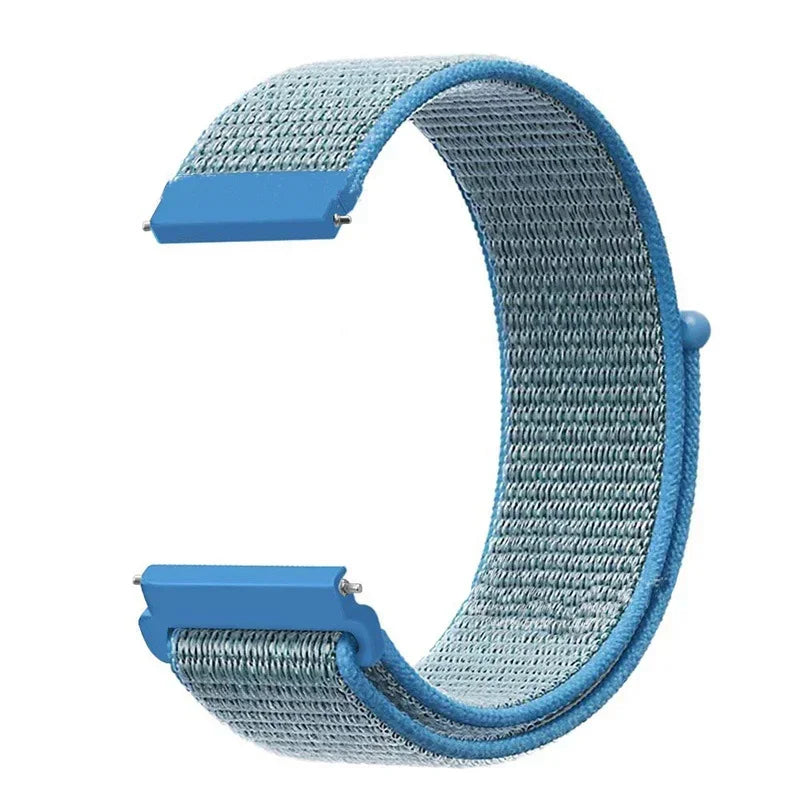 COROS Adjustable Nylon Loop Watch Band in Colors & Camo - Acid Blue