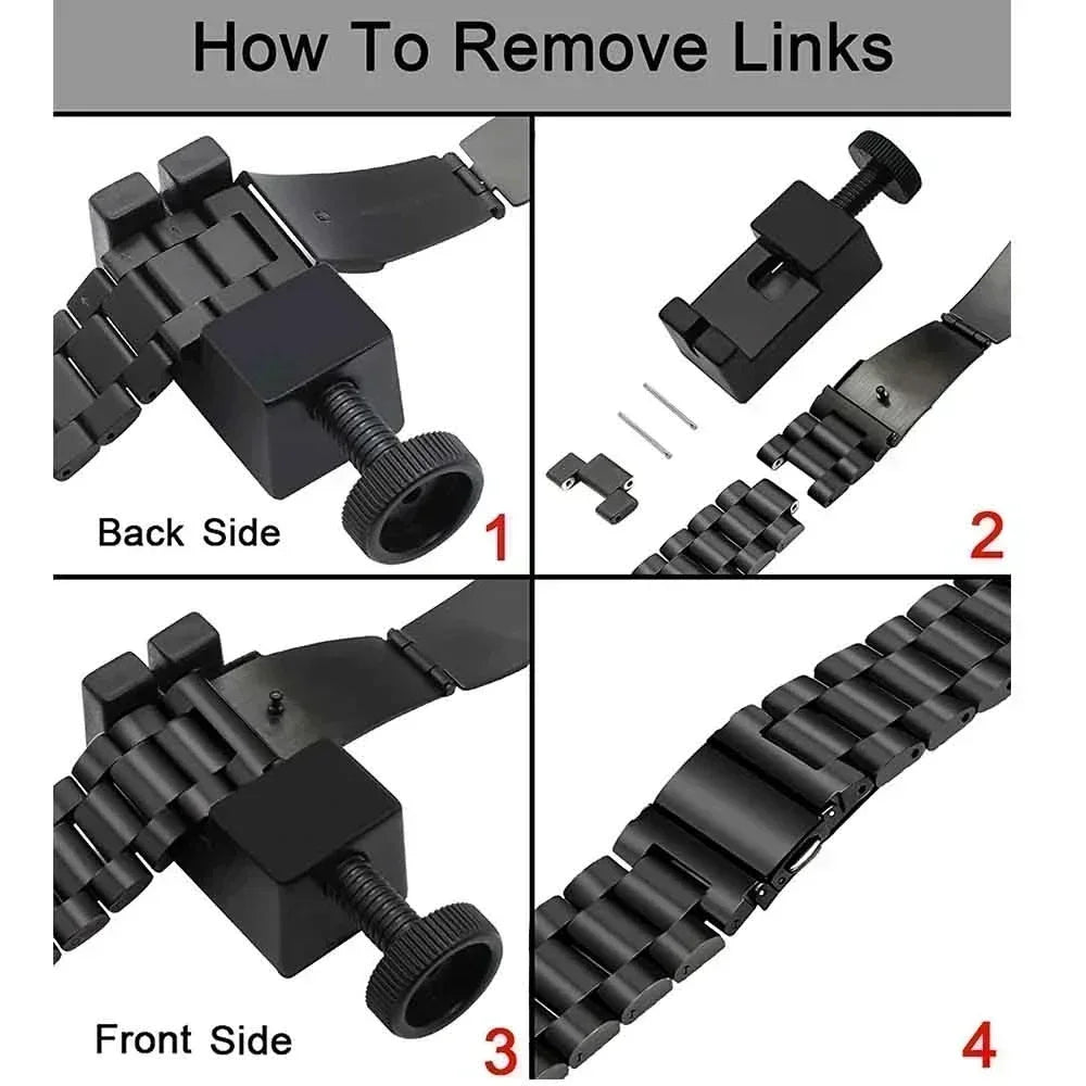 How To Remove Links for Samsung Galaxy Stainless Steel Link Watch Band - Watch8/Watch8 Classic/Watch9/Ultra/Ultra2.