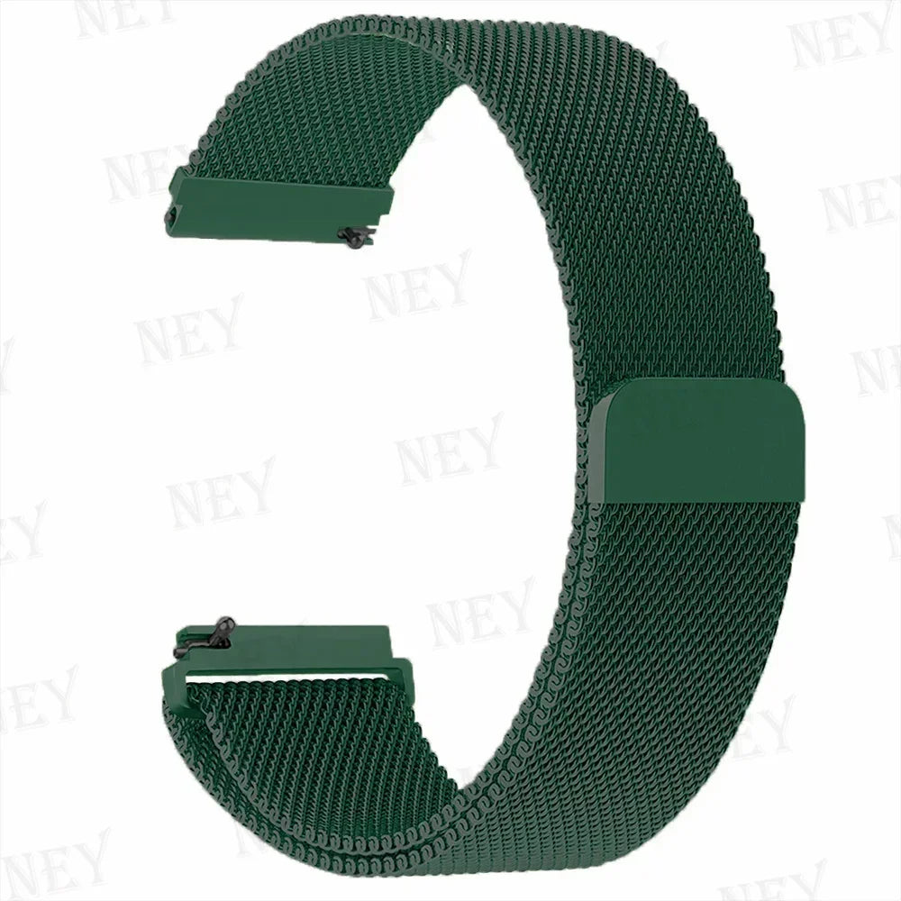 COROS Stainless Steel Milanese Mesh Watch Band - Pine Green