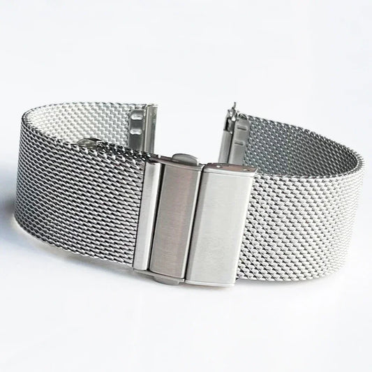 Milanese Mesh Band in silver