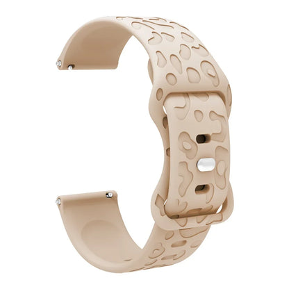 Garmin Leopard Print Silicone Band in Milk Tea
