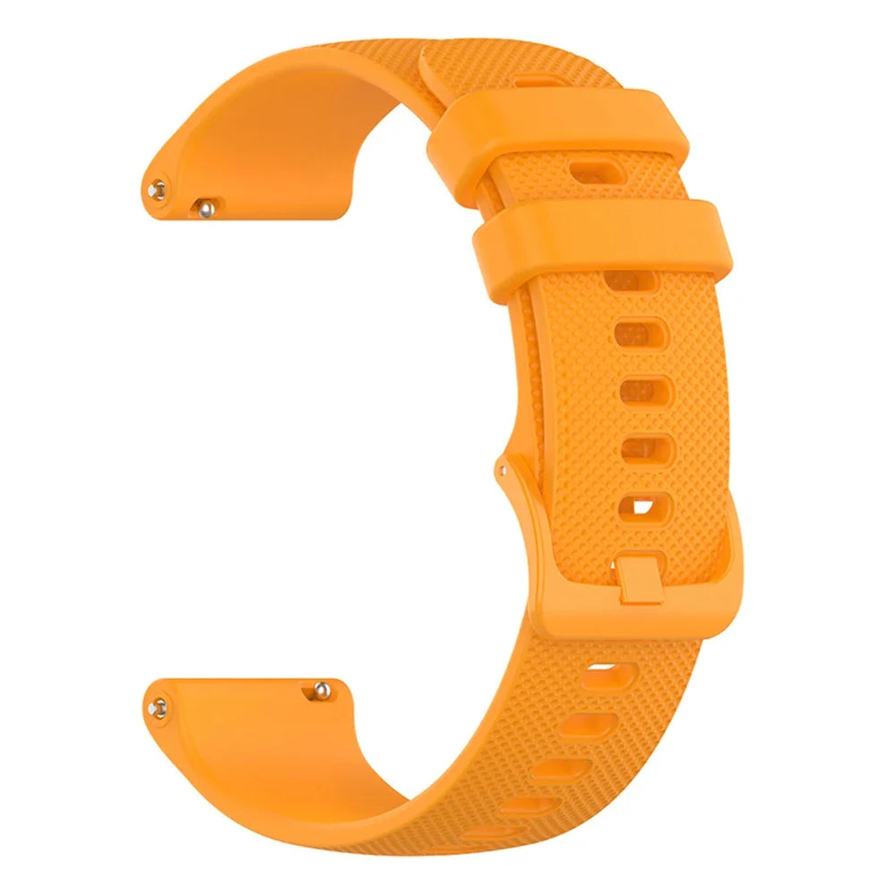 Motorola Moto Textured Silicone Band with Color and Buckle Options — Amber Orange / Matching Buckle