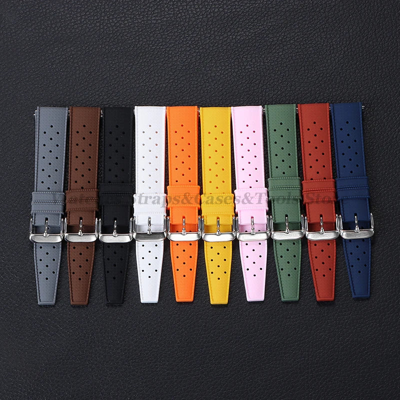 Garmin 18/20/22mm Quick Release Tropic-Style Silicone Band in all 10 colors