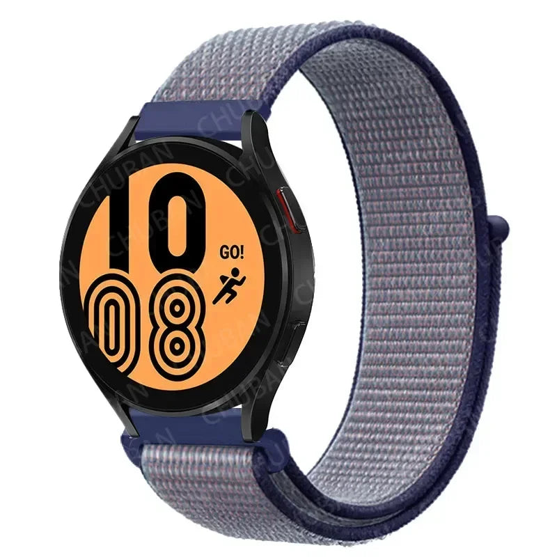COROS Nylon Sport Loop Watch Band in Solid & Mixed Colors - Blue / Gray
